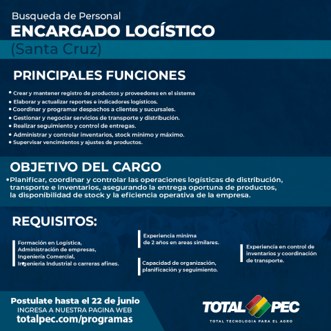 ENCARGADO LOGÍSTICO